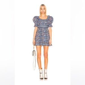 Sea New York Blue and White Mini Dress